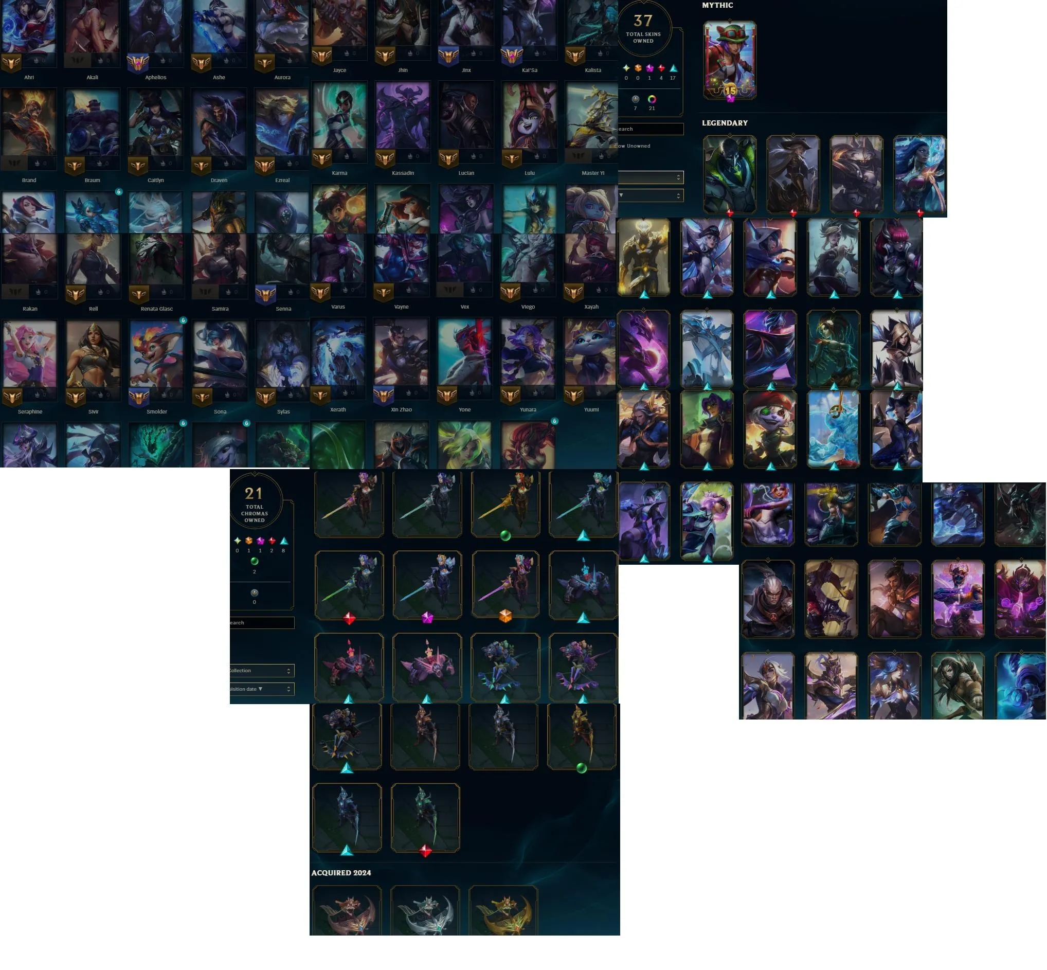 ADC🔥Grandmaster 750LP 58%WR Handleveled💎59Champs 37Skins 31K BE🏆Master Rewards✅Lifetime Ownership Guarantee - Never Taken Back